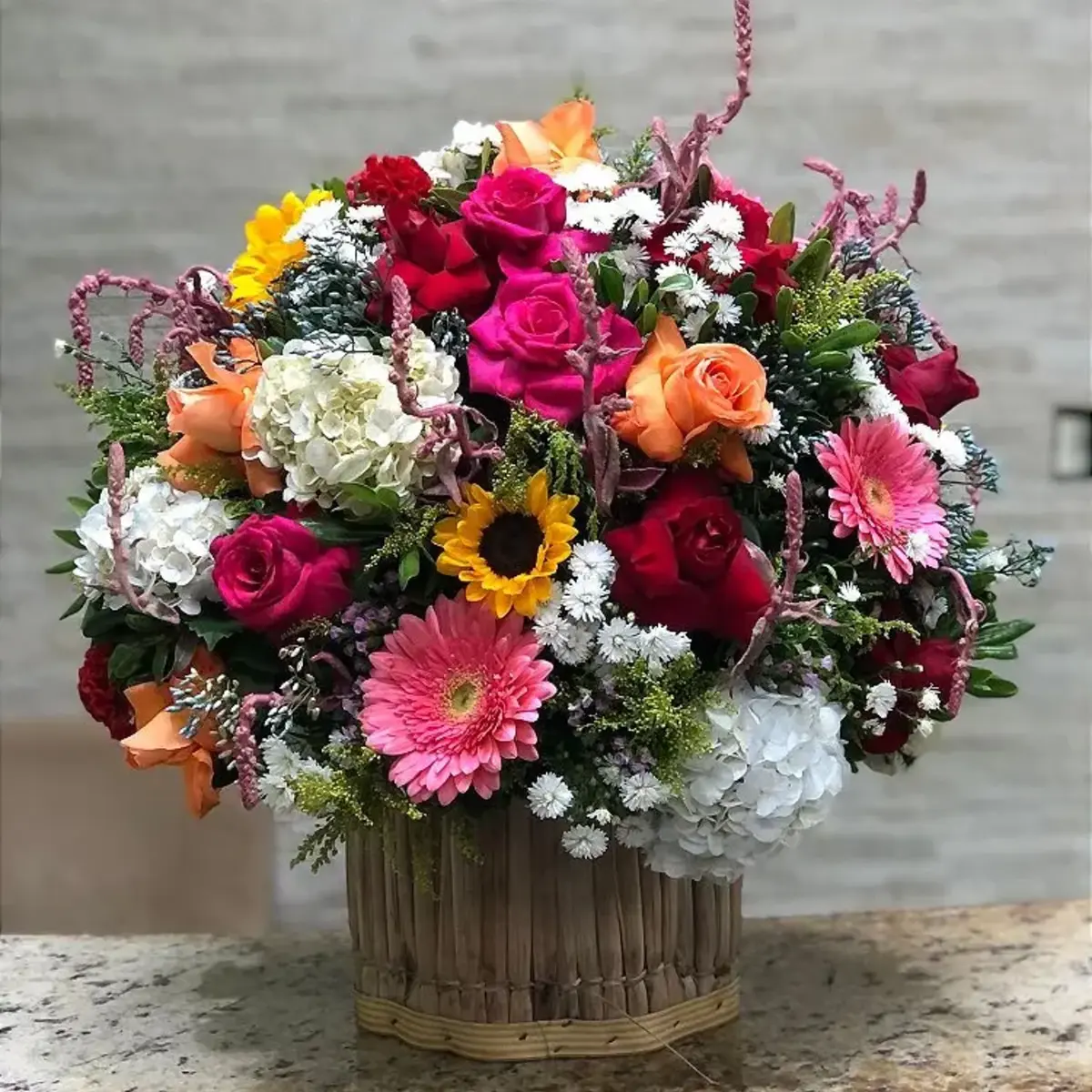 Arranjo floral da Toca das Flores